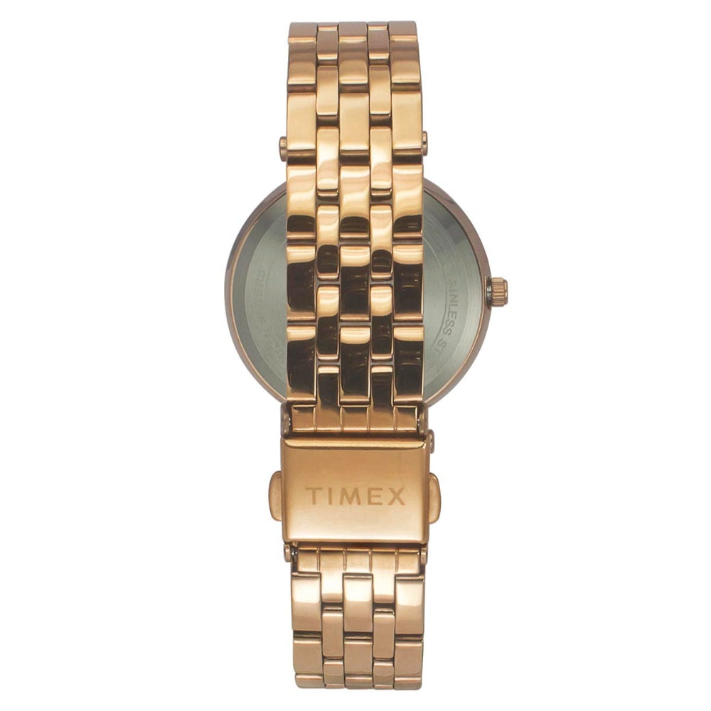Timex Cosmic Awe Green Dial Rose Gold-Tone Stainless Steel Strap Women's Watch TWEL19103 - view 5