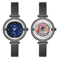 Timex Fria Blue Dial Gunmetal Stainless Steel Strap Women's Watch TWEL27800 - view 1