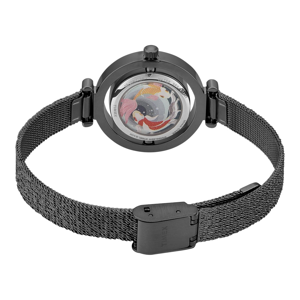 Timex Fria Blue Dial Gunmetal Stainless Steel Strap Women's Watch TWEL27800 - view 3