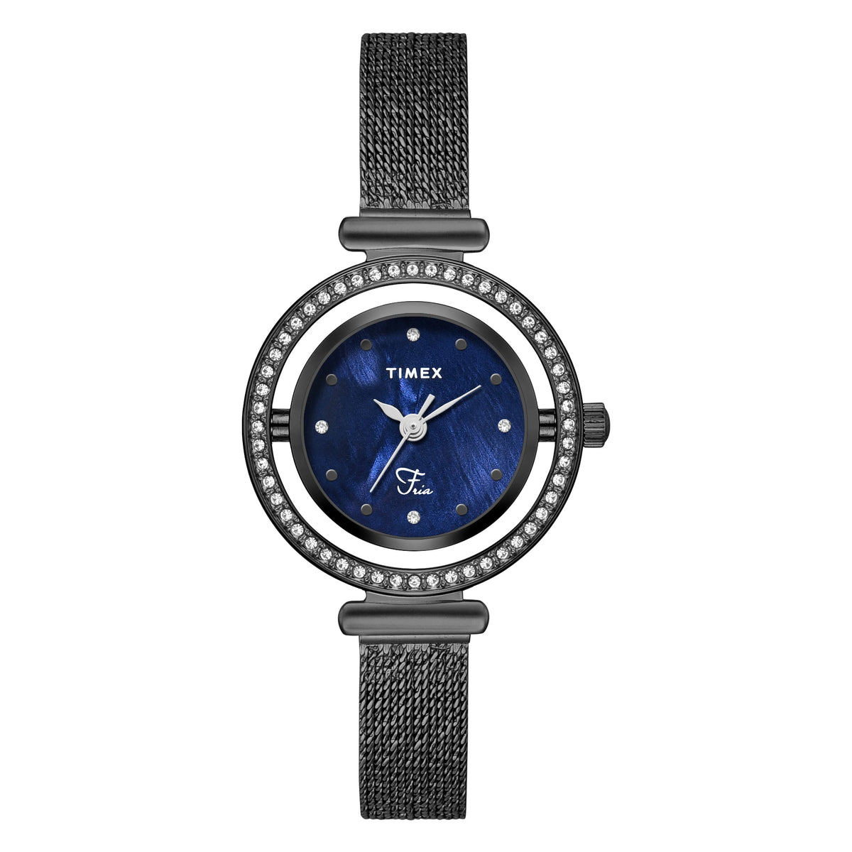 Timex Fria Blue Dial Gunmetal Stainless Steel Strap Women's Watch TWEL27800 - view 6