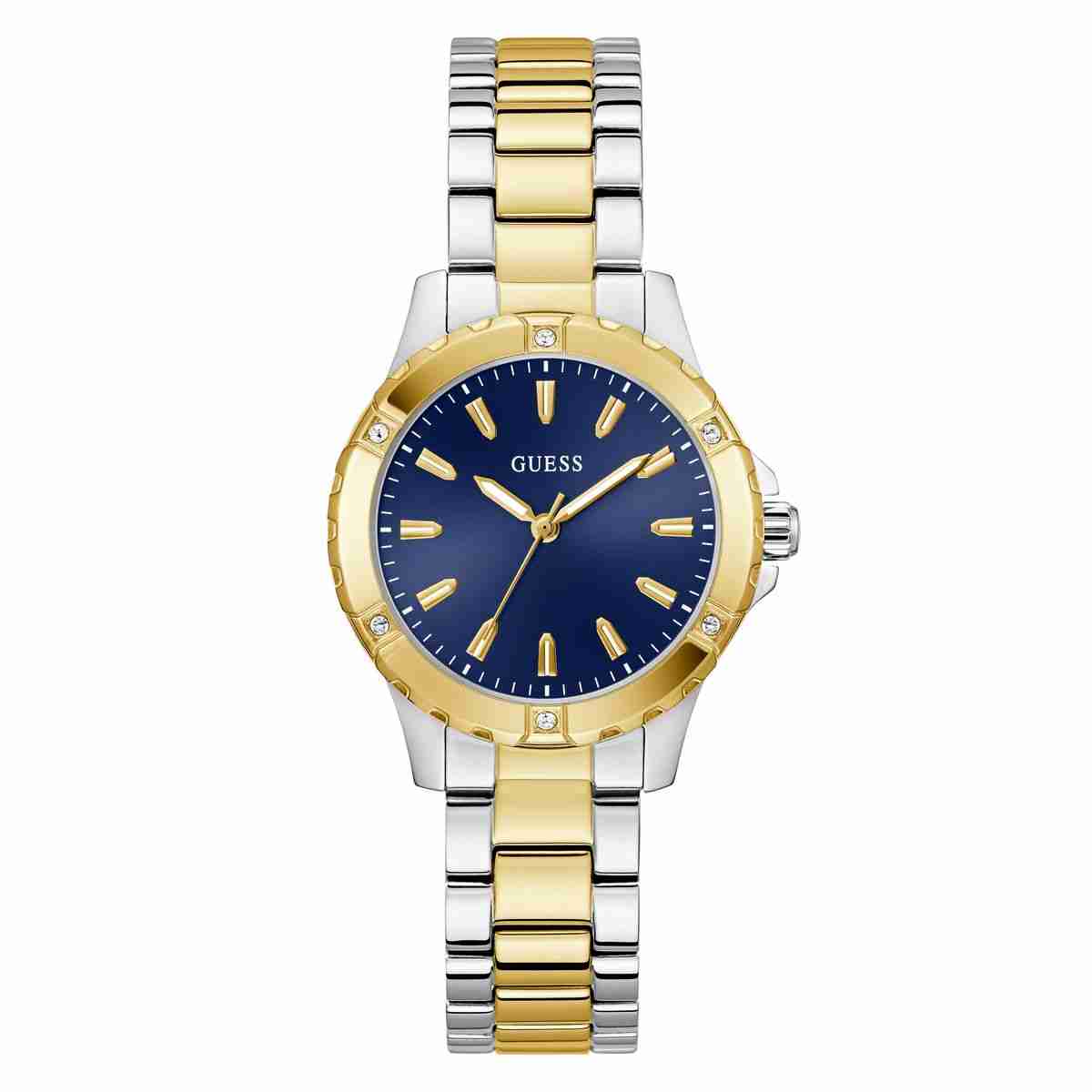 Guess Mist Blue Dial Two-Tone Stainless Steel Strap Women's Watch GW0948L3 - view 1
