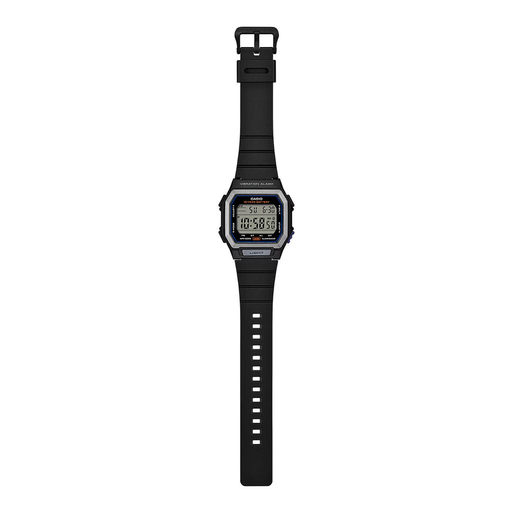 Casio Digital Clear Digital Dial Black Resin Strap Men's Watch W-738H-1AV - view 5