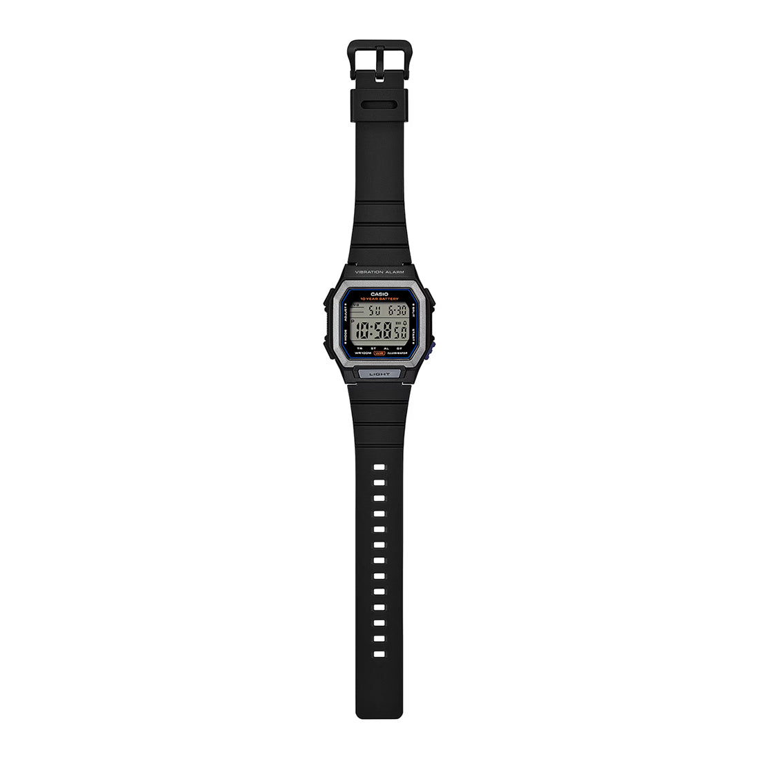 Casio Digital Clear Digital Dial Black Resin Strap Men's Watch W-738H-1AV - view 5