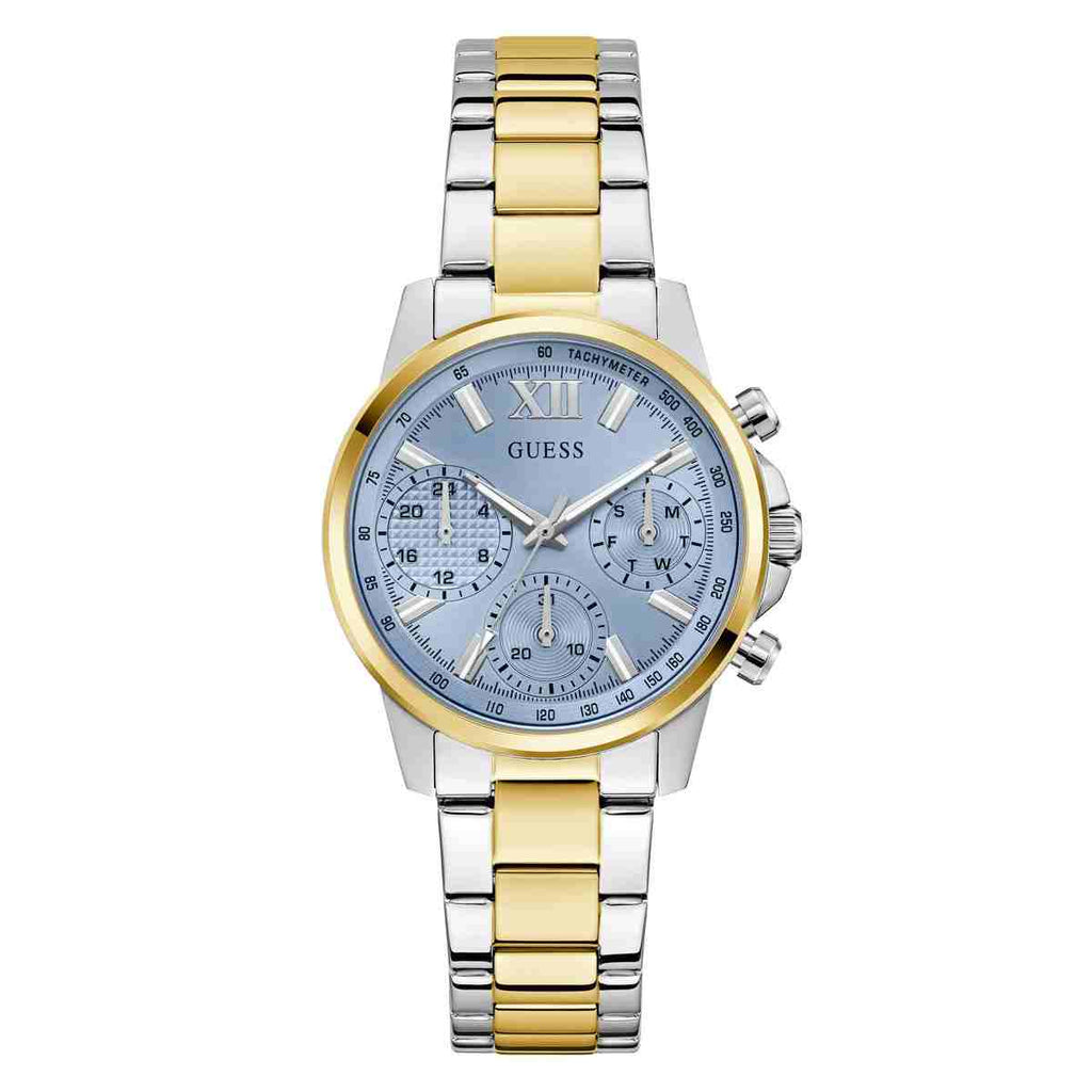 Guess Bailey Blue Dial Two-Tone Stainless Steel Strap Women's Watch GW0933L3 - view 1