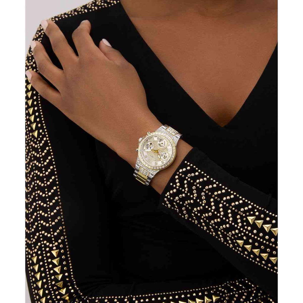 Guess Moonlight Silver-Tone Dial Two-Tone Stainless Steel Strap Women's Watch GW0320L7 - view 6