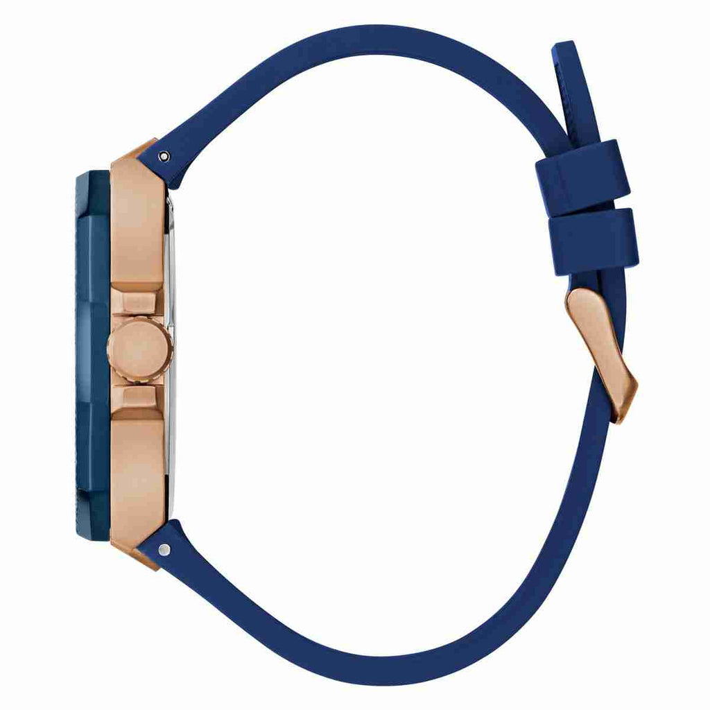 Guess Indy Blue Dial Blue Silicone Strap Men's Watch GW0853G3 - view 3