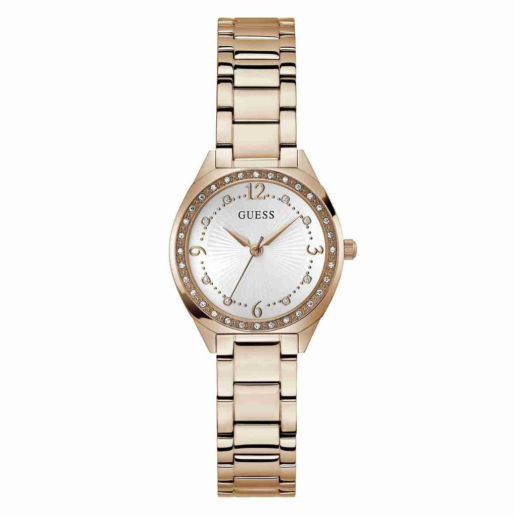 Guess Charlotte White Dial Rose Gold-Tone Stainless Steel Women's Watch GW0767L3 - view 1
