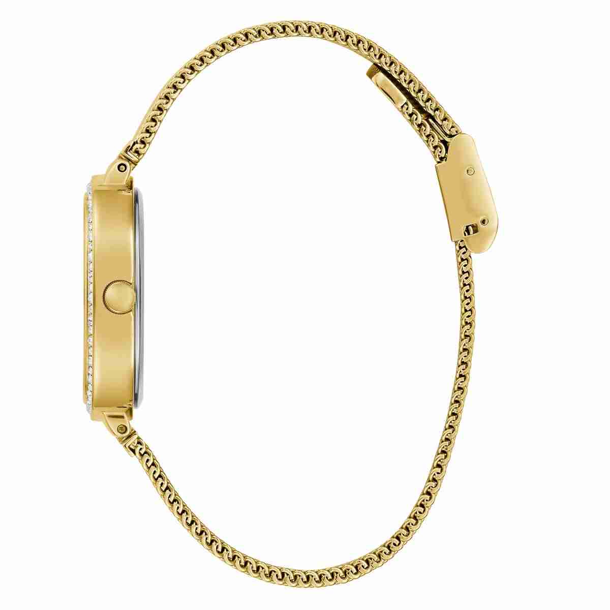 Guess Tapestry Blue Dial Gold-Tone Stainless Steel Strap Women's Watch GW0354L6 - view 2