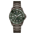 Guess Green Dial Gunmetal Stainless Steel Strap Men's Watch GW0968G3 - view 1