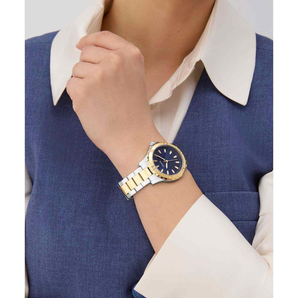 Guess Mist Blue Dial Two-Tone Stainless Steel Strap Women's Watch GW0948L3 - view 4