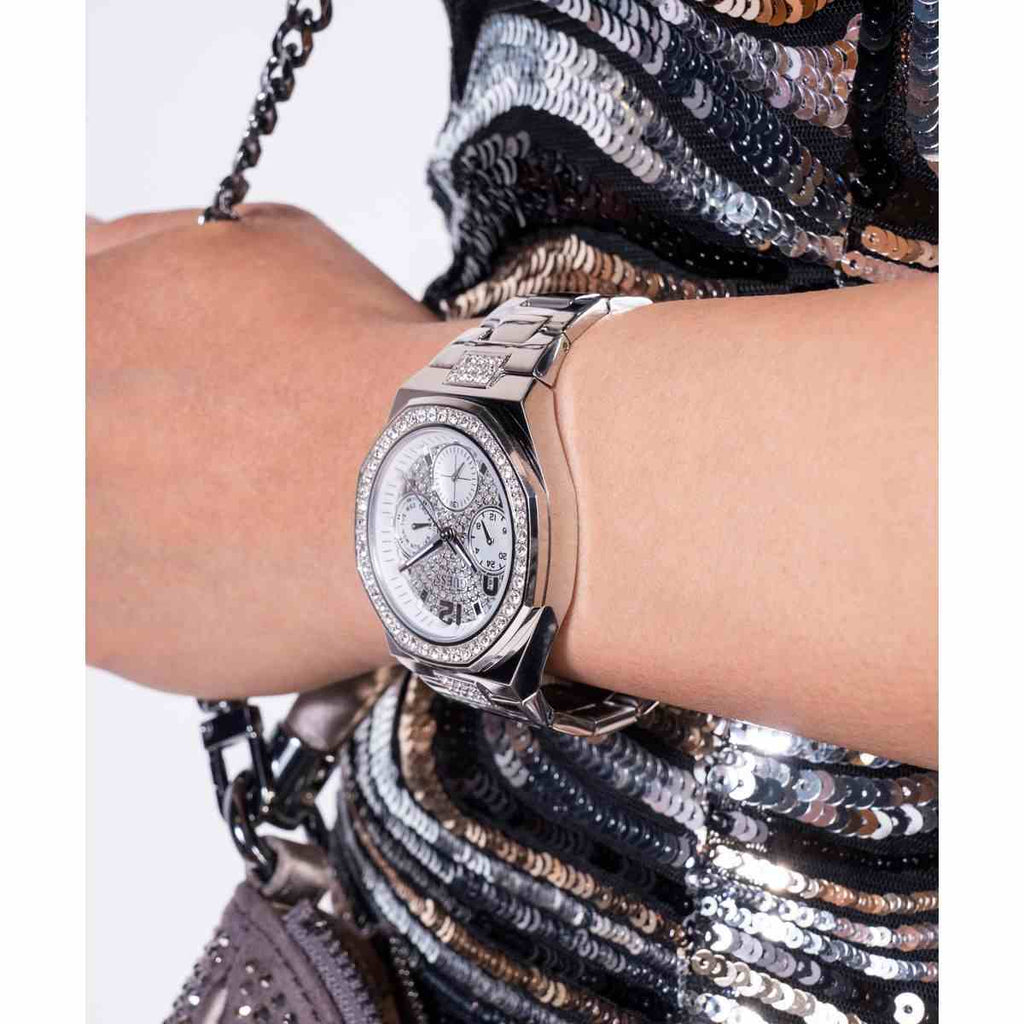 Guess Lady Empire Silver-Tone Dial Silver-Tone Stainless Steel Strap Women's Watch GW0777L1 - view 6