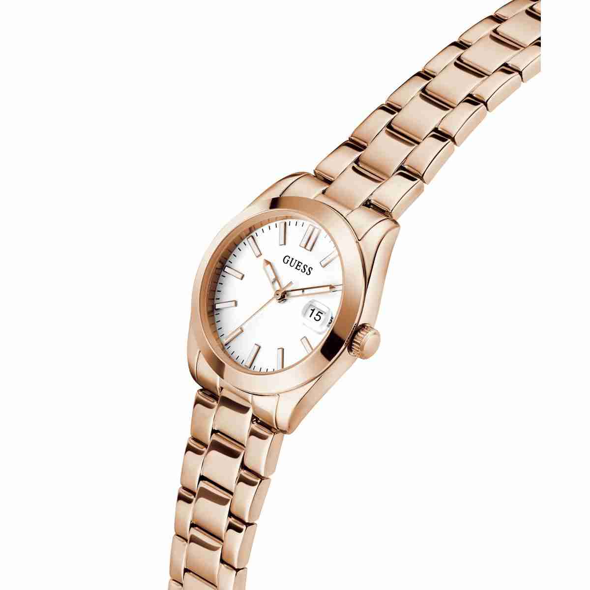 Guess Alice White Dial Rose Gold-Tone Stainless Steel Strap Women's Watch GW0934L4 - view 7