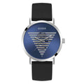 Guess Idol Blue Dial Black Silicone Strap Men's Watch GW0503G2 - view 1