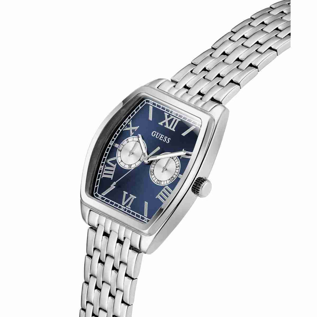 Guess Gabriel Blue Dial Silver-Tone Stainless Steel Strap Men's Watch GW0975G1 - view 7