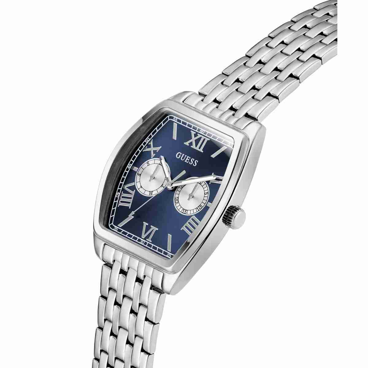 Guess Gabriel Blue Dial Silver-Tone Stainless Steel Strap Men's Watch GW0975G1 - view 7