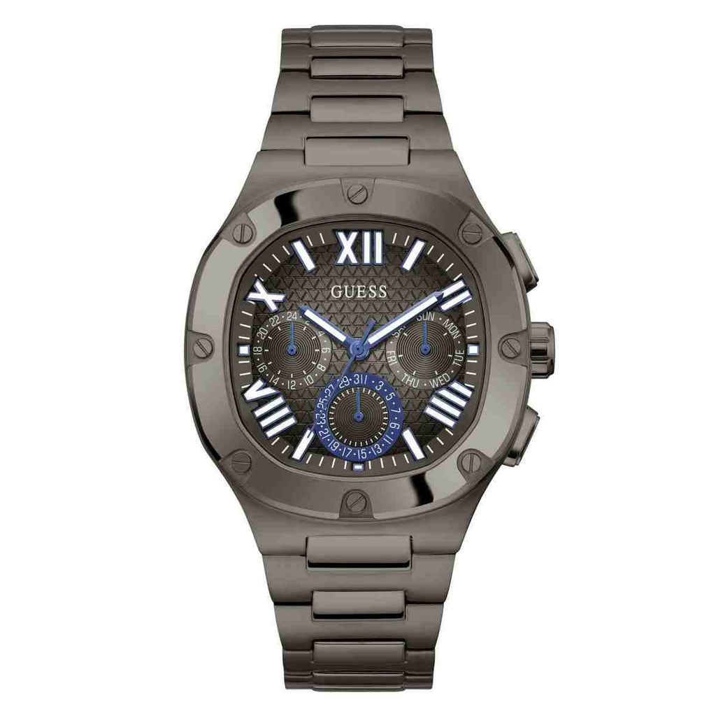 Guess Grey Dial Gunmetal Stainless Steel Strap Men's Watch GW0572G5 - view 1