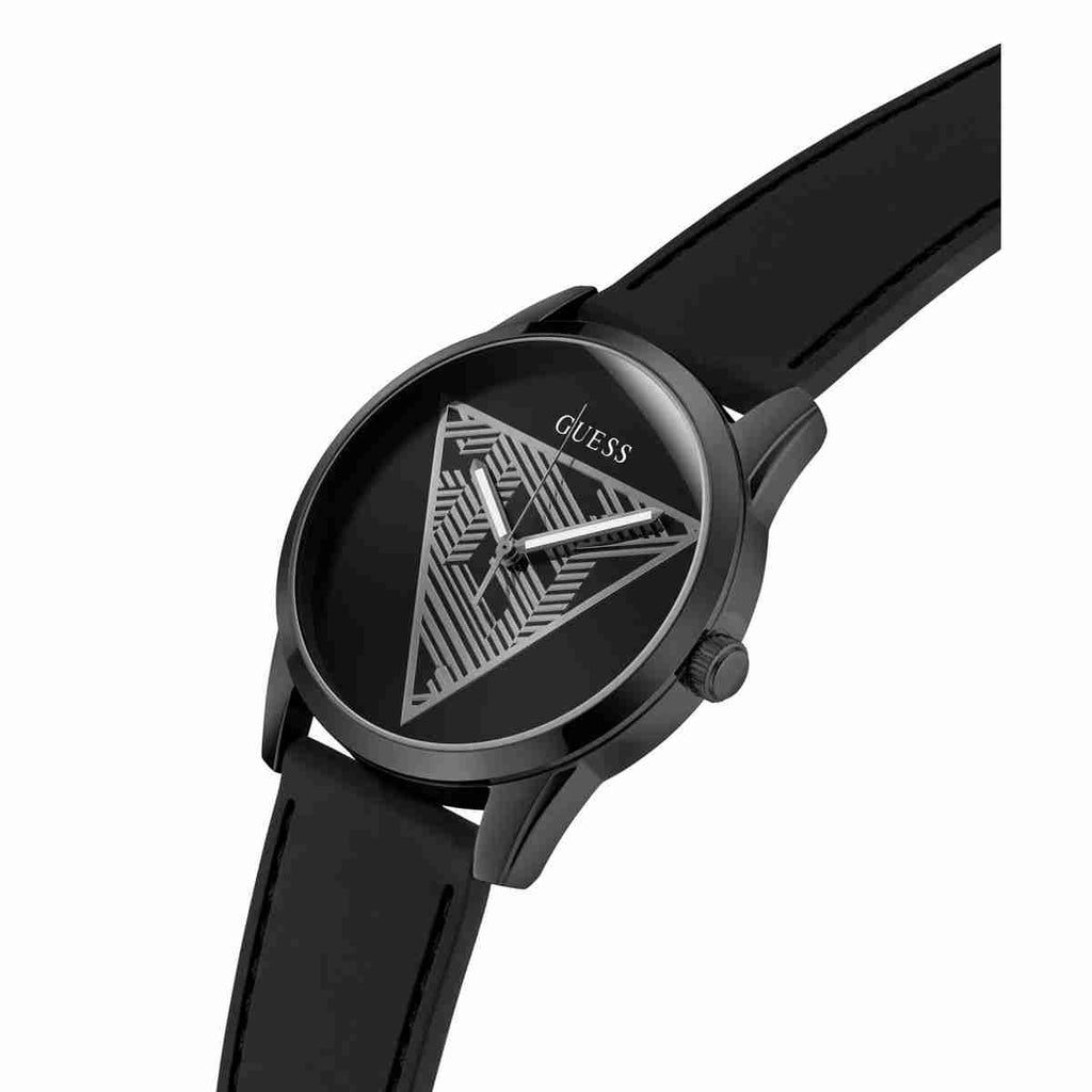 Guess Black Dial Black Silicone Strap Men's Watch GW0957G3 - view 5