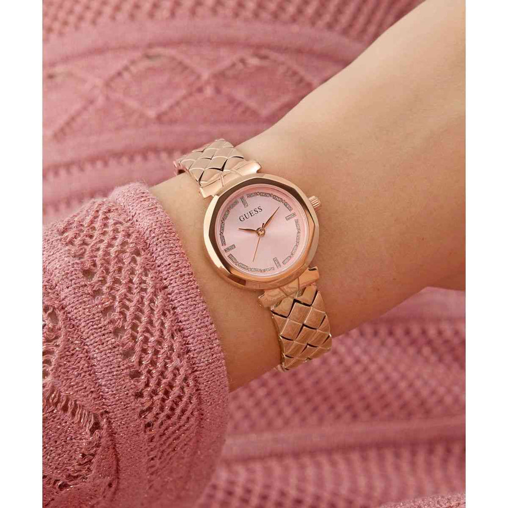 Guess Mini Rumour Pink Dial Rose Gold-Tone Stainless Steel Strap Women's Watch GW0839L3 - view 7
