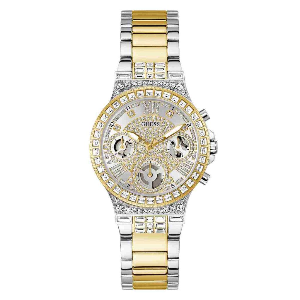 Guess Moonlight Silver-Tone Dial Two-Tone Stainless Steel Strap Women's Watch GW0320L7 - view 1