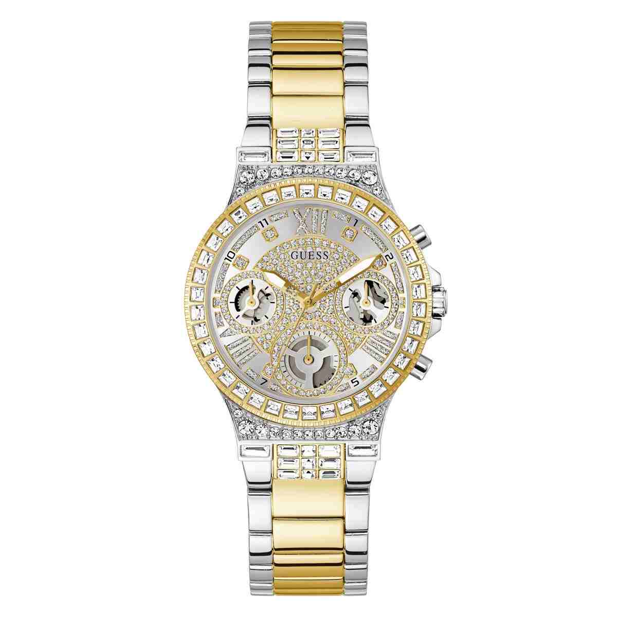 Guess Moonlight Silver-Tone Dial Two-Tone Stainless Steel Strap Women's Watch GW0320L7 - view 1