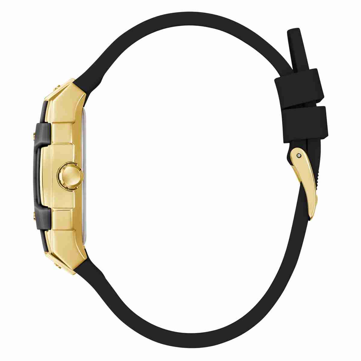 Guess Phoenix Champagne Dial Black Silicone Strap Kids' Watch GW0945L2 - view 3