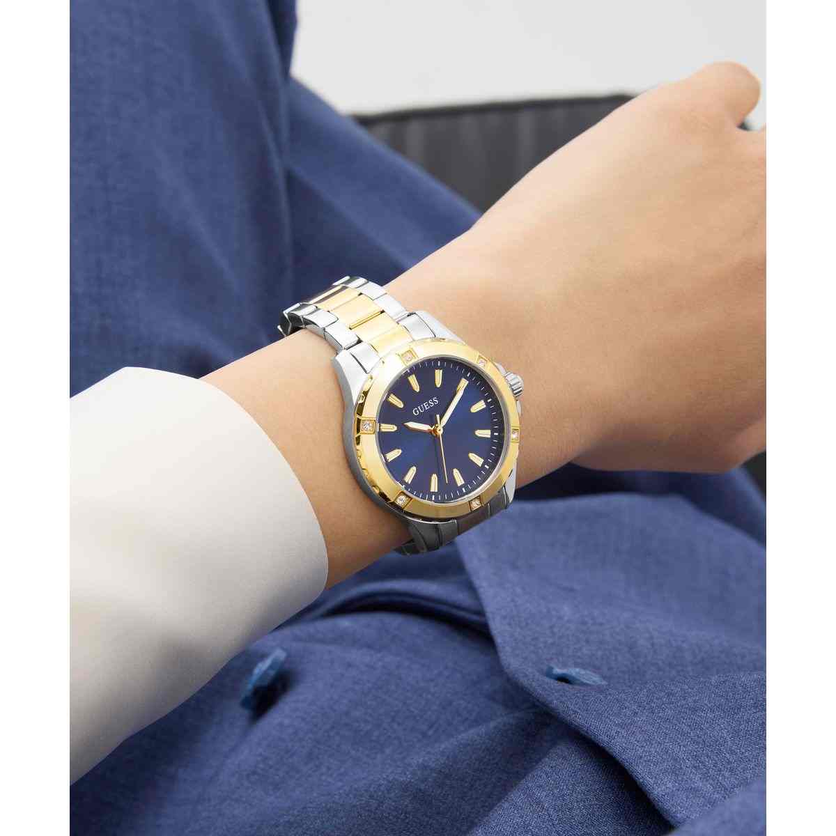 Guess Mist Blue Dial Two-Tone Stainless Steel Strap Women's Watch GW0948L3 - view 5