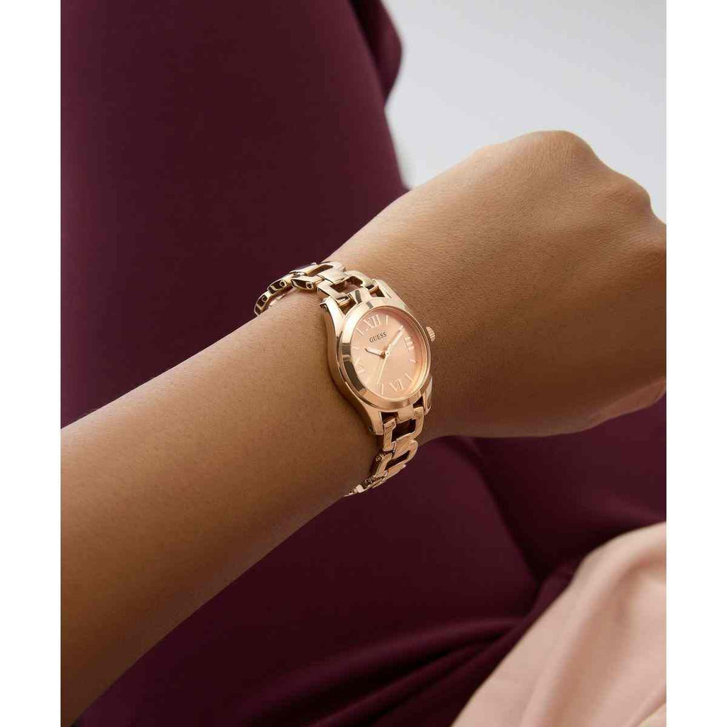 Guess Rose Gold-Tone Dial Rose Gold-Tone Stainless Steel Strap Women's Watch GW0927L4 - view 7