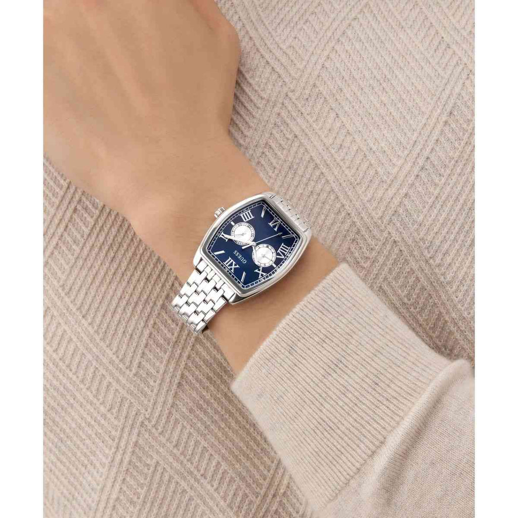 Guess Gabriel Blue Dial Silver-Tone Stainless Steel Strap Men's Watch GW0975G1 - view 4