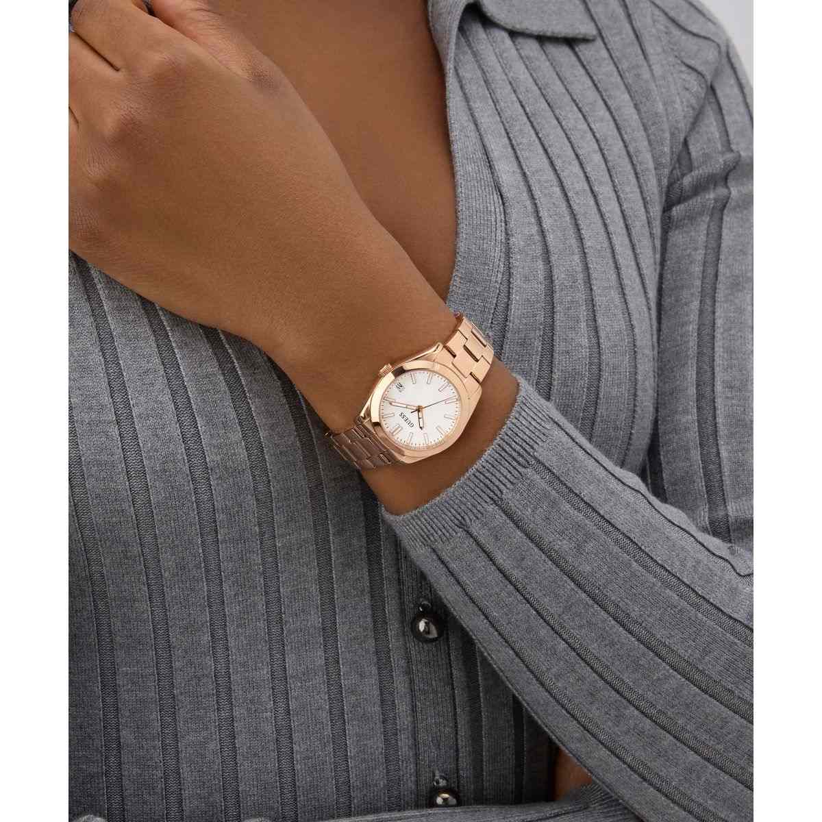 Guess Alice White Dial Rose Gold-Tone Stainless Steel Strap Women's Watch GW0934L4 - view 4
