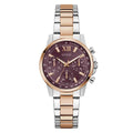 Guess Bailey Burgundy Dial Two-Tone Stainless Steel Strap Women's Watch GW0933L5 - view 1