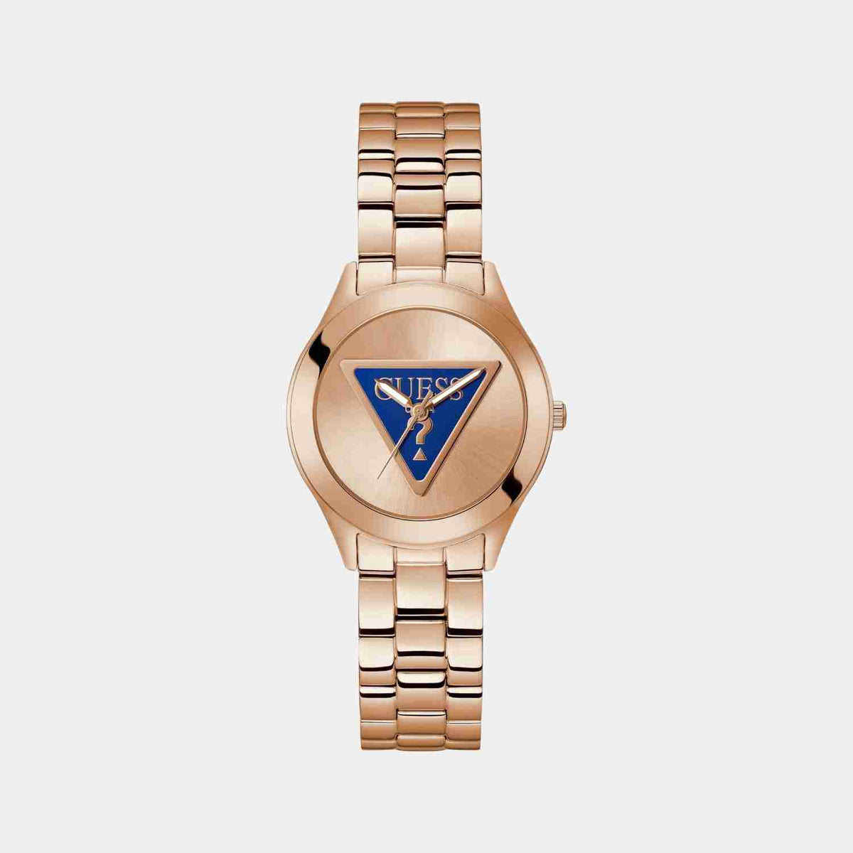 Guess Tri-Plaque Rose Gold Dial Rose Gold-Tone Stainless Steel Strap Women's Watch GW0675L3 - view 1