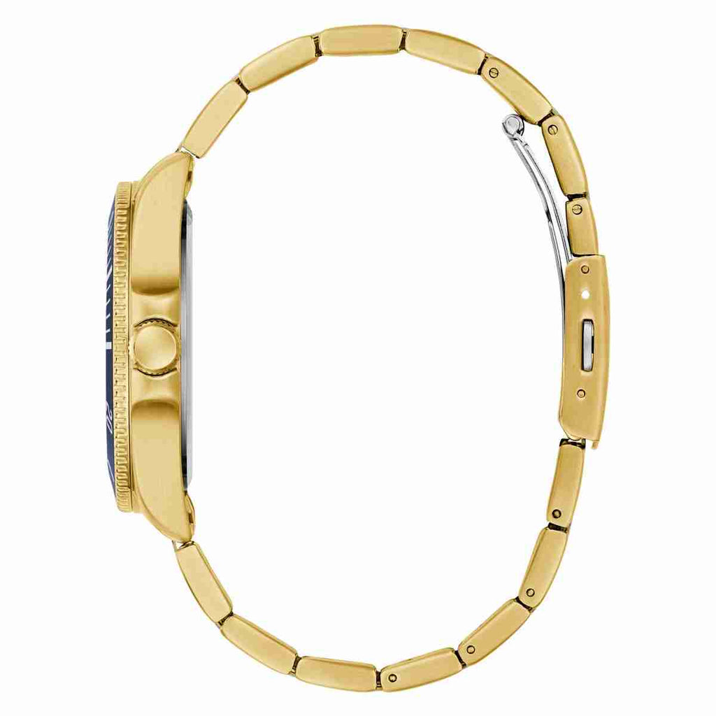 Guess Blue Dial Gold-Tone Strap Men's Watch GW0968G2 - view 2