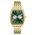 Guess Gabriel Green Dial Gold-Tone Stainless Steel Strap Men's Watch GW0975G2 - view 1