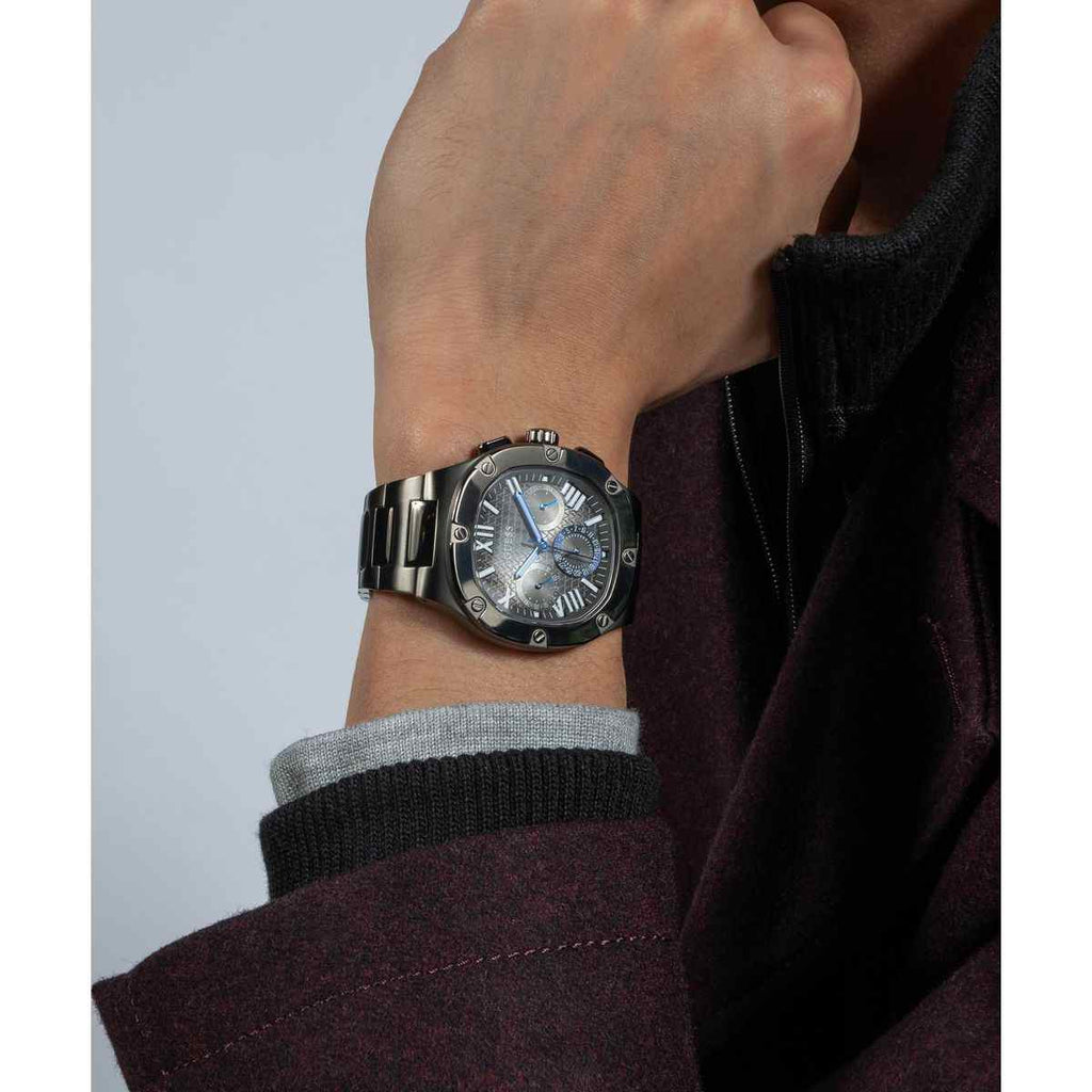 Guess Grey Dial Gunmetal Stainless Steel Strap Men's Watch GW0572G5 - view 4