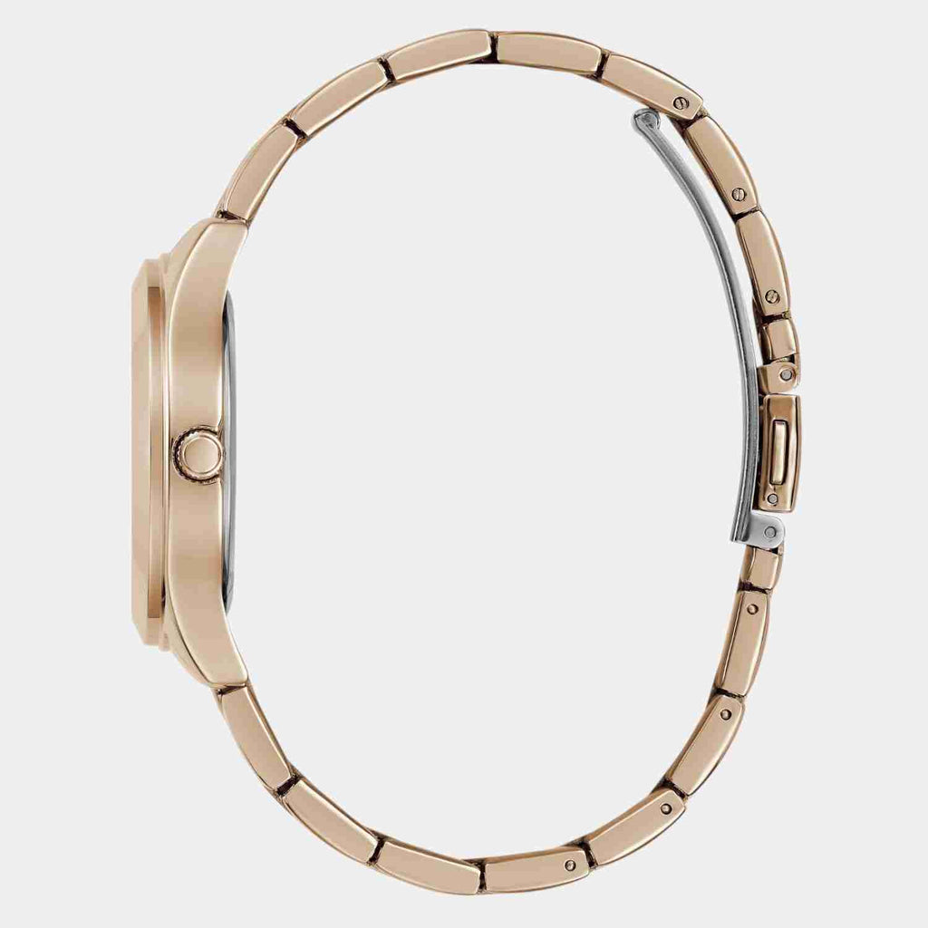 Guess Tri-Plaque Rose Gold Dial Rose Gold-Tone Stainless Steel Strap Women's Watch GW0675L3 - view 4