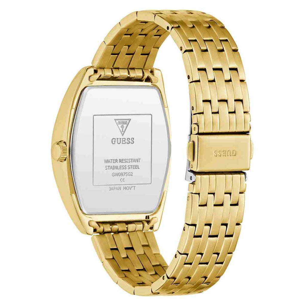 Guess Gabriel Green Dial Gold-Tone Stainless Steel Strap Men's Watch GW0975G2 - view 3