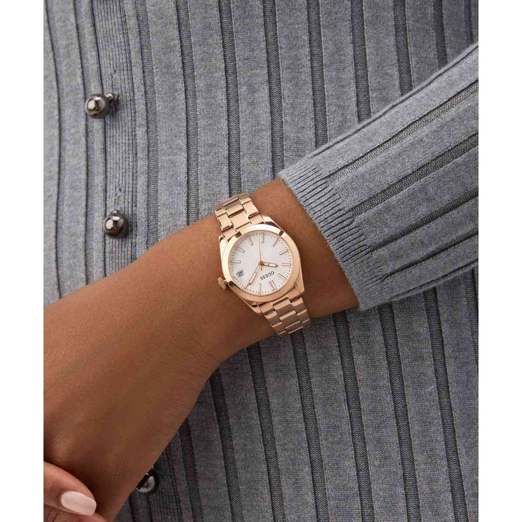 Guess Alice White Dial Rose Gold-Tone Stainless Steel Strap Women's Watch GW0934L4 - view 6