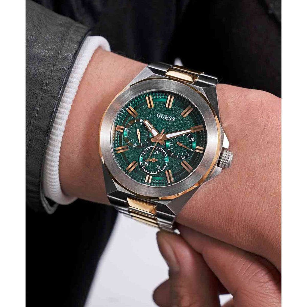 Guess Dashboard Green Dial Two-Tone Stainless Steel Strap Men's Watch GW0798G3 - view 5