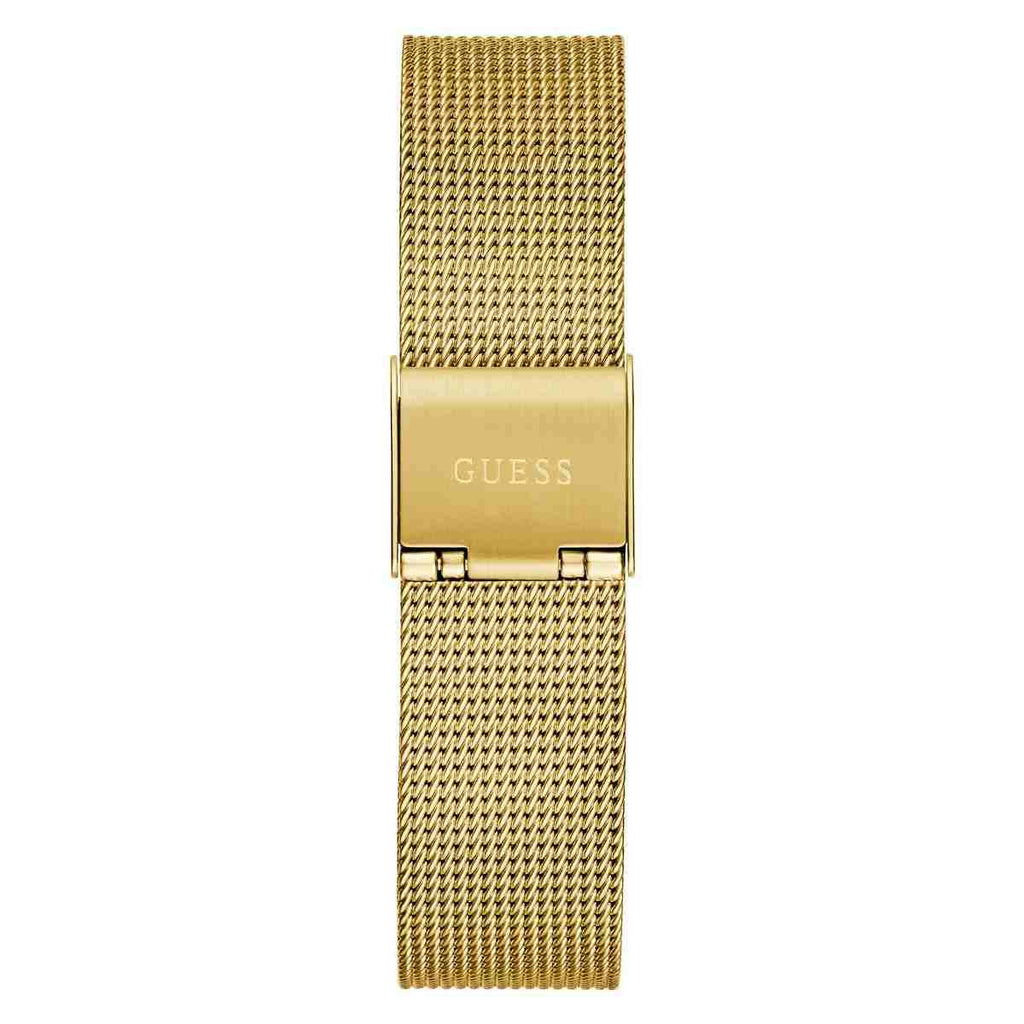 Guess Glitz Plaque Champagne Dial Gold-Tone Steel Mesh Strap Women's Watch GW0835L2 - view 3
