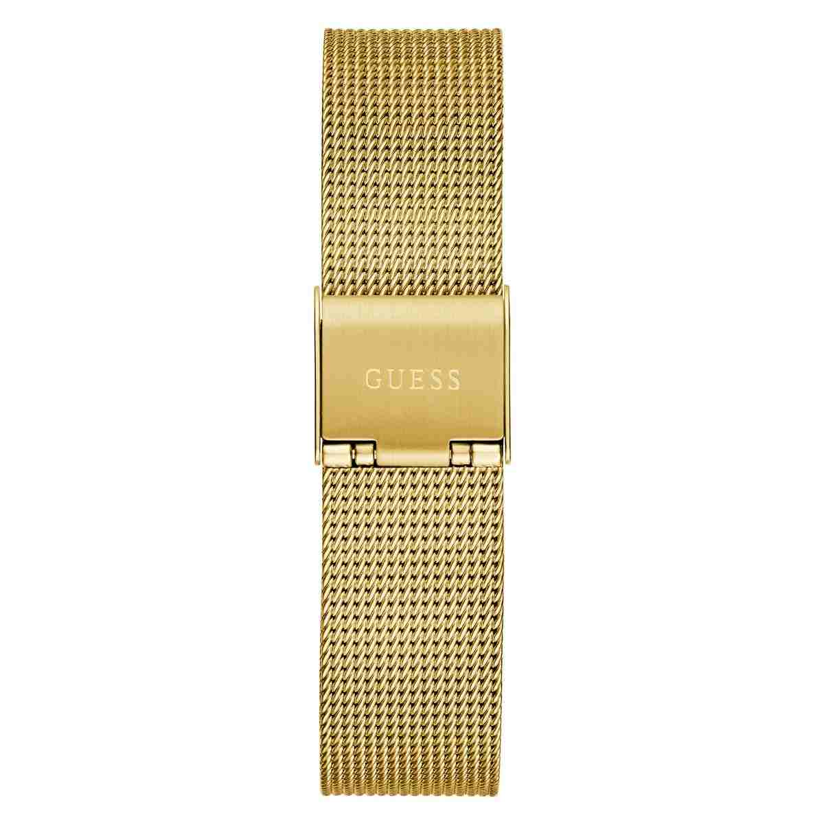 Guess Glitz Plaque Champagne Dial Gold-Tone Steel Mesh Strap Women's Watch GW0835L2 - view 3