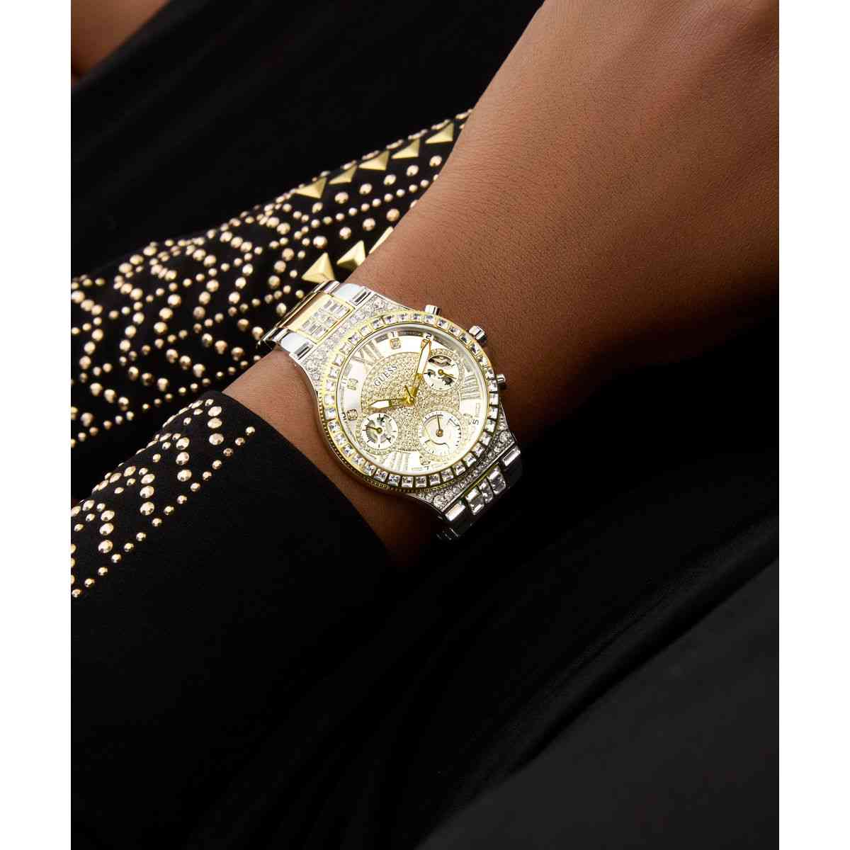 Guess Moonlight Silver-Tone Dial Two-Tone Stainless Steel Strap Women's Watch GW0320L7 - view 5