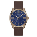Guess Elliot Blue Dial Brown Leather Strap Men's Watch GW0894G3 - view 1
