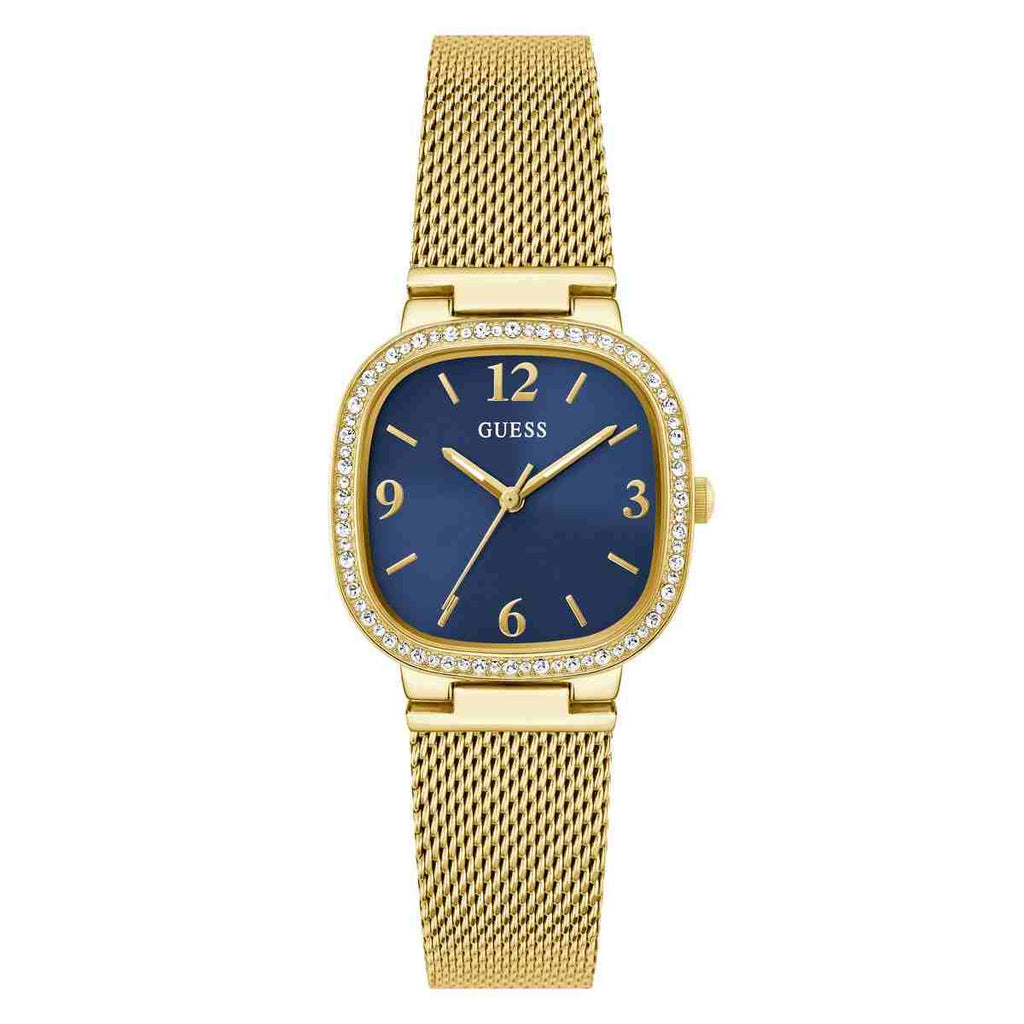 Guess Tapestry Blue Dial Gold-Tone Stainless Steel Strap Women's Watch GW0354L6 - view 1