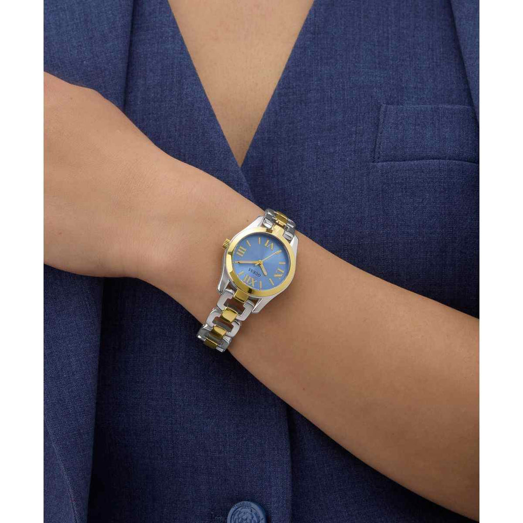 Guess Veda Blue Dial Two-Tone Stainless Steel Strap Women's Watch GW0927L3 - view 6
