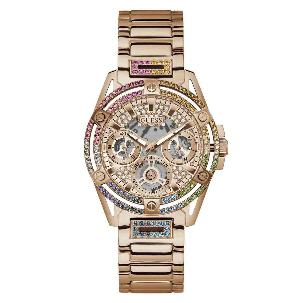 Guess Queen Rose Gold Dial Rose Gold-Tone Stainless Steel Women's Watch GW0464L5 - view 1