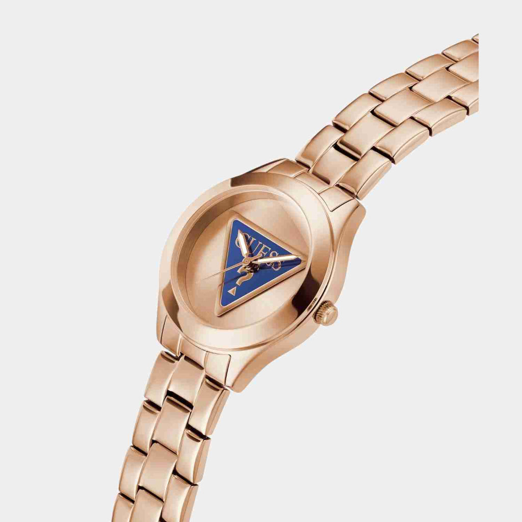 Guess Tri-Plaque Rose Gold Dial Rose Gold-Tone Stainless Steel Strap Women's Watch GW0675L3 - view 3