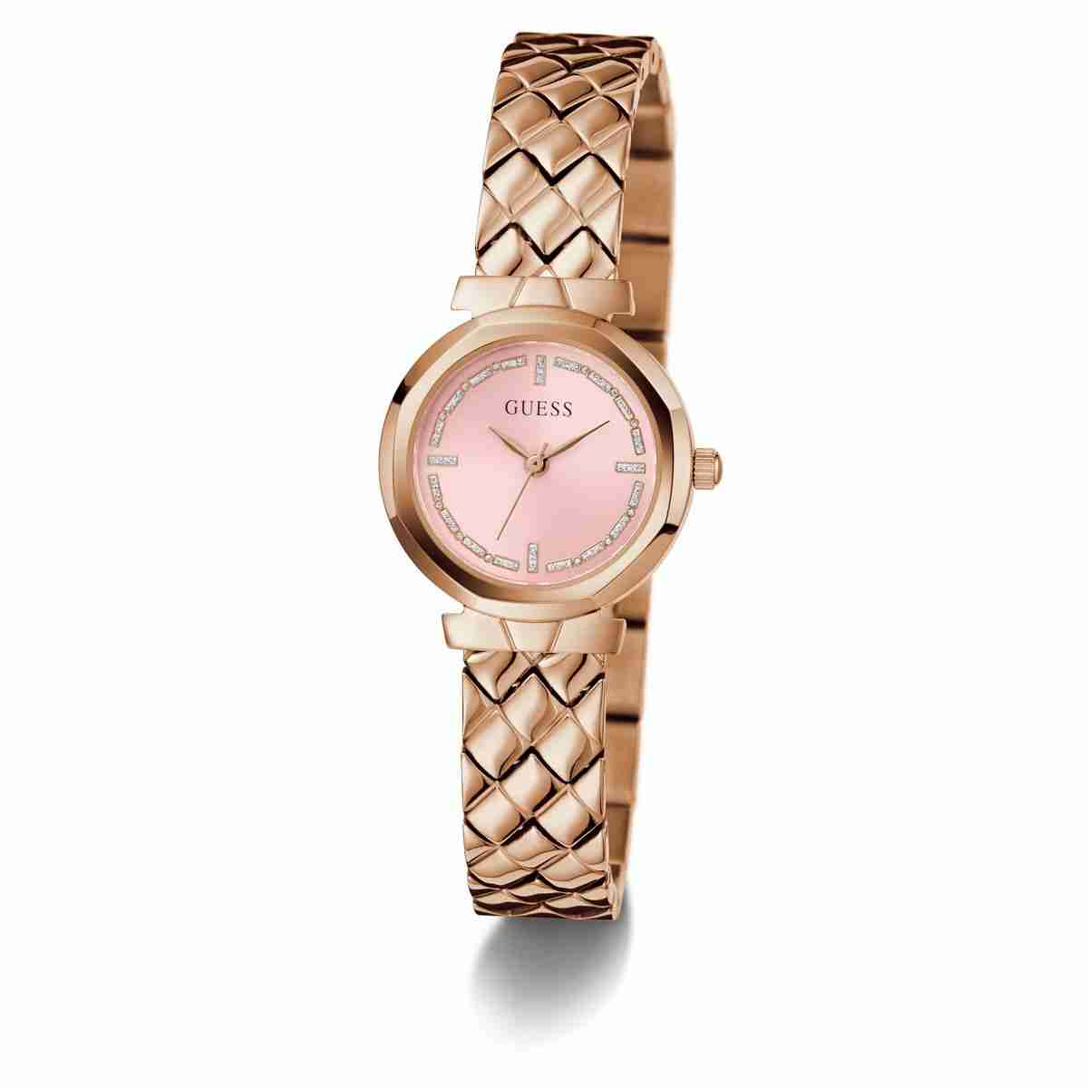 Guess Mini Rumour Pink Dial Rose Gold-Tone Stainless Steel Strap Women's Watch GW0839L3 - view 2
