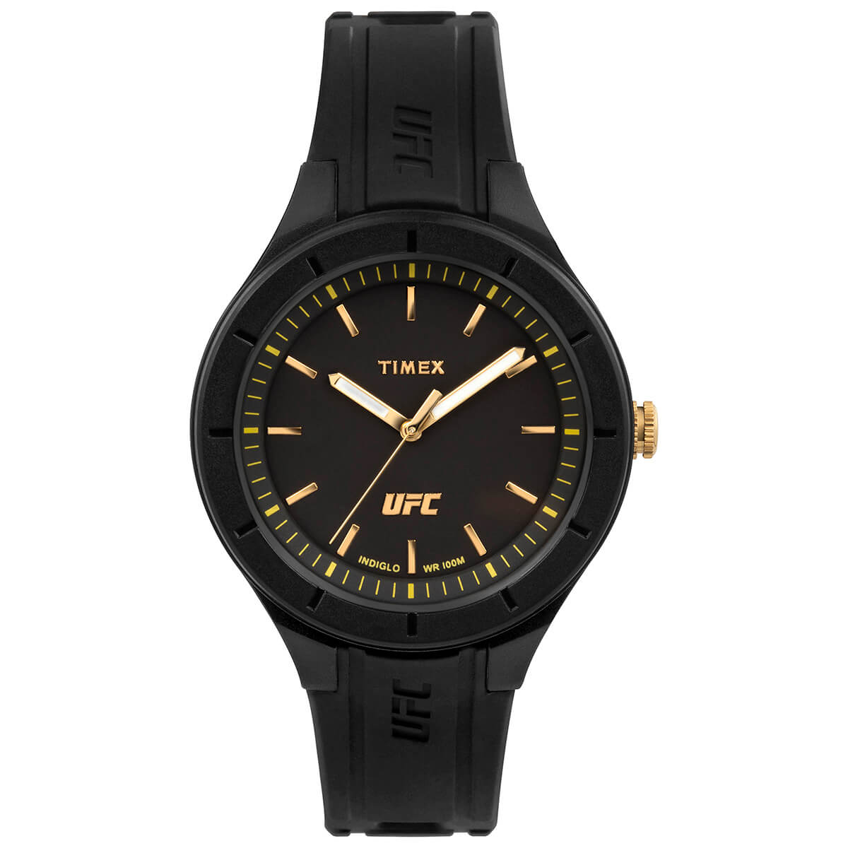 Timex UFC Shogun Black Dial Black Silicone Strap Women's Watch TW2V569000D - view 1