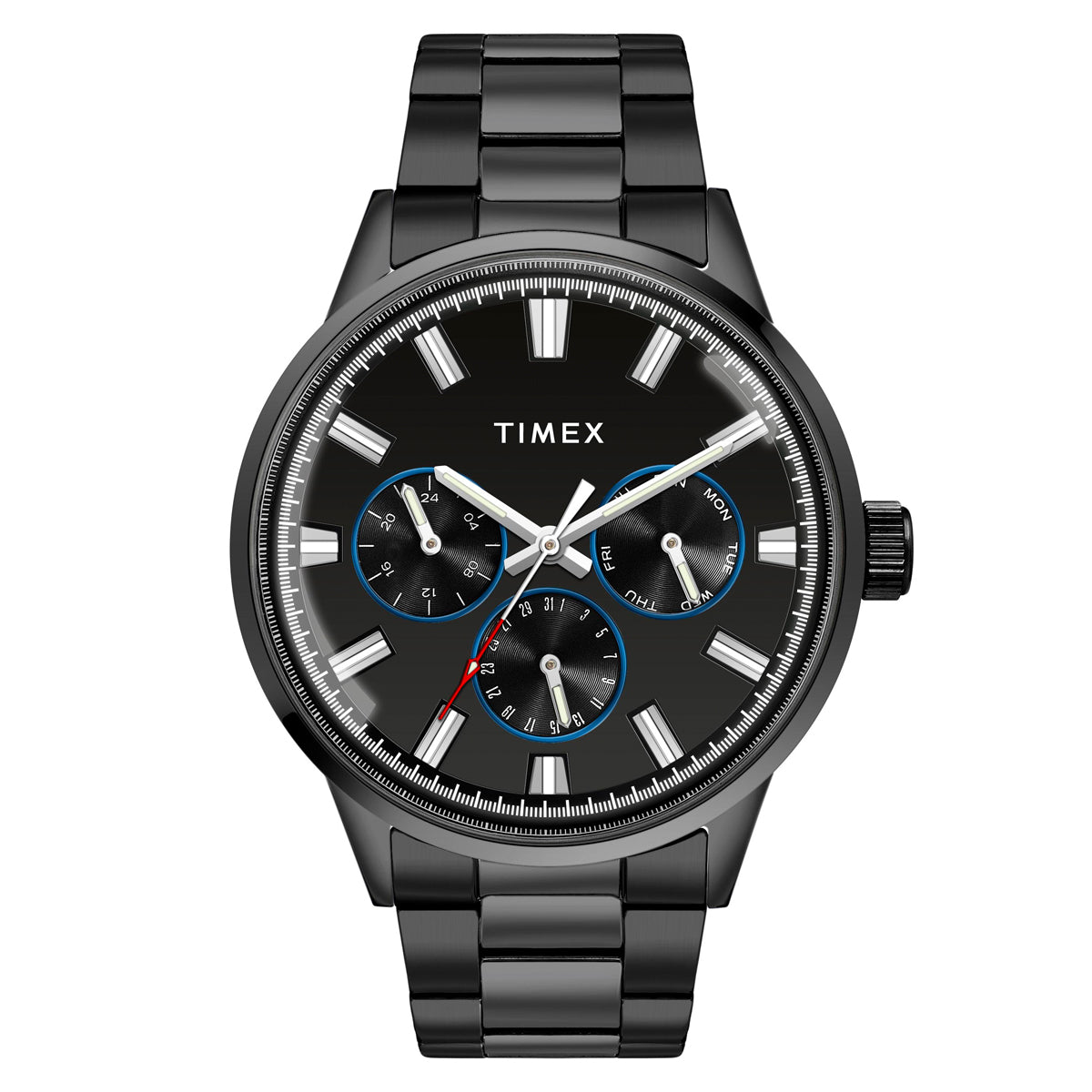 Timex Fashion Black Dial Black Stainless Steel Strap Men's Watch TWEG19911 - view 1