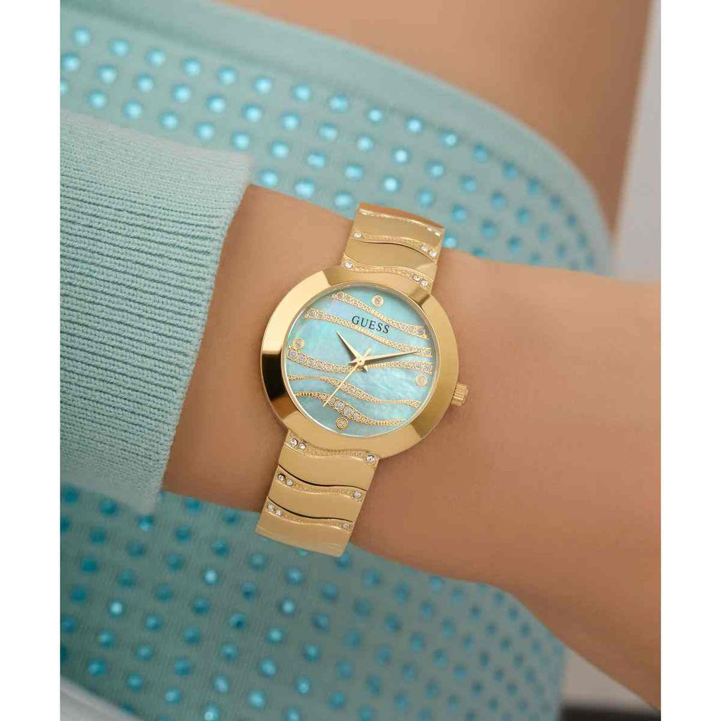 Guess Laguna Green Dial Gold-Tone Stainless Steel Strap Women's Watch GW0871L2 - view 5